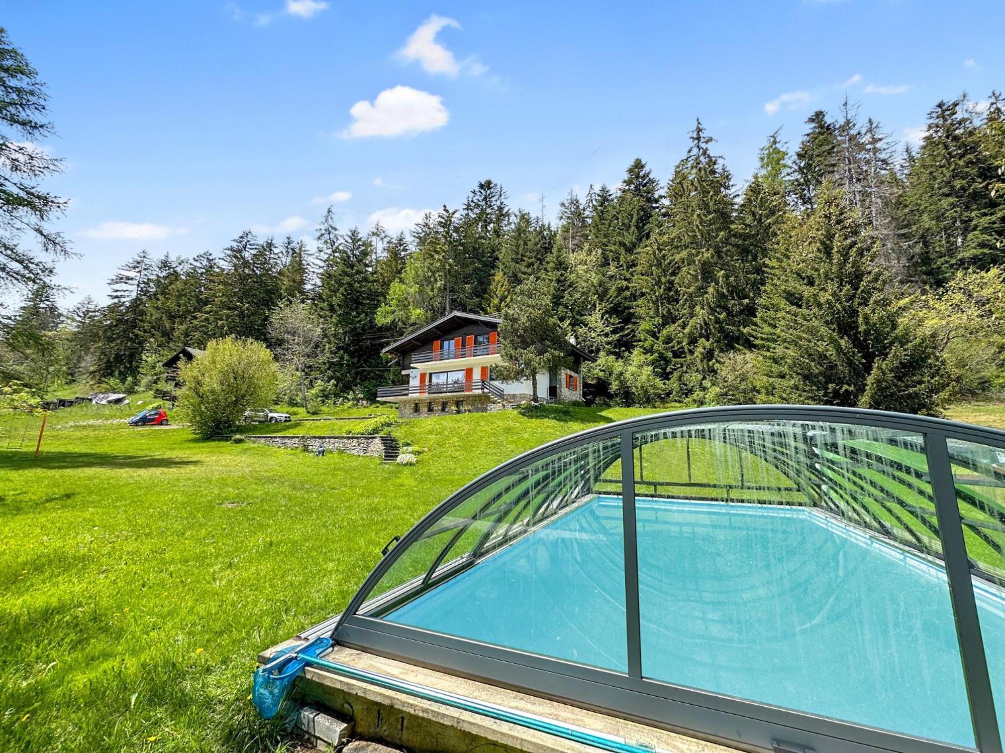 Chalet Familial Les Girolles Aux Portes D'Anzere Arbaz ภายนอก รูปภาพ