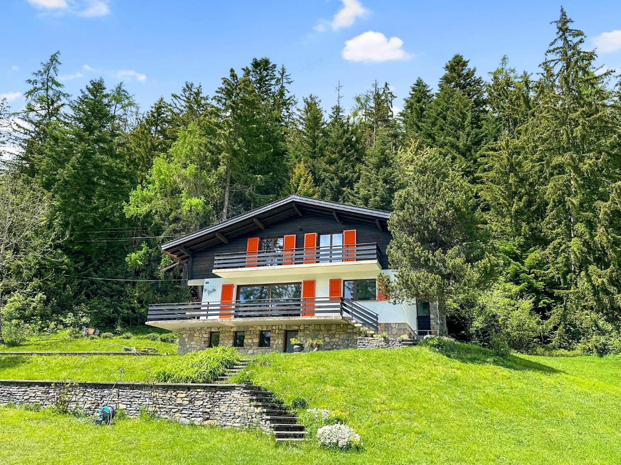 Chalet Familial Les Girolles Aux Portes D'Anzere Arbaz ภายนอก รูปภาพ